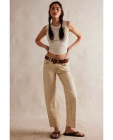 Risk Taker Jeans Ecru - PINK ARROWS