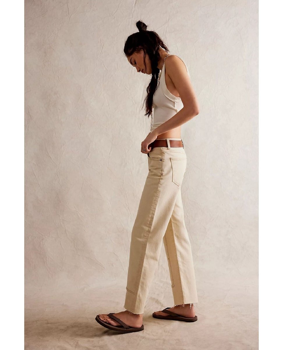 Risk Taker Jeans Ecru - PINK ARROWS