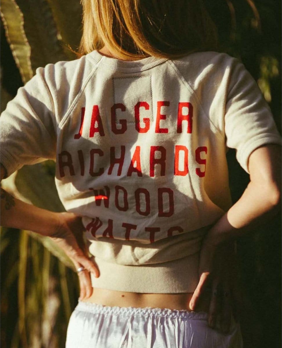 Rolling Stones Ivory Jagger T - Shirt - PINK ARROWS