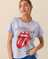 Rolling Stones Lavender Vintage Sky Tee - PINK ARROWS