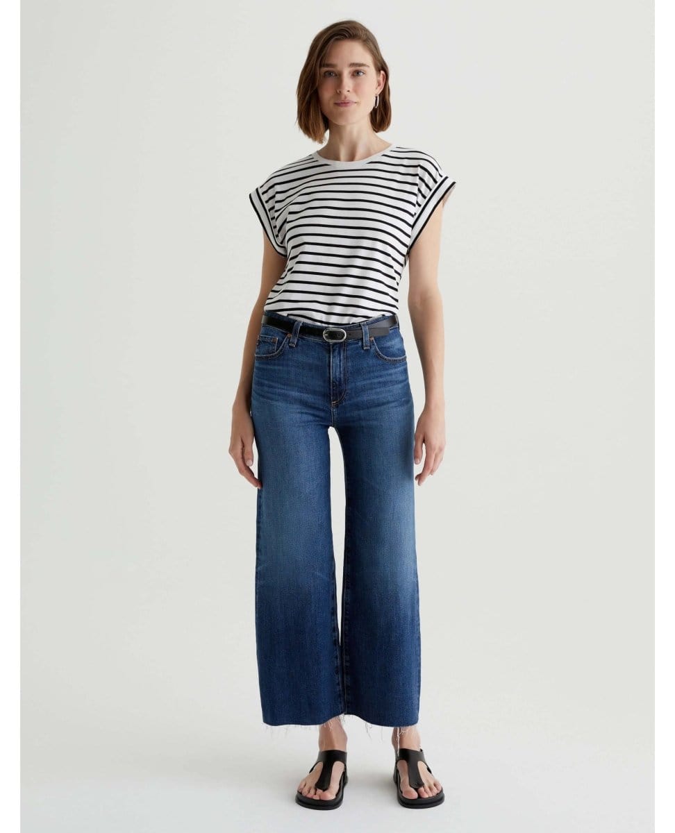 Saige Wide Leg Crop in Plume - PINK ARROWS