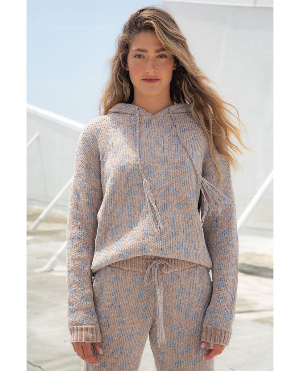 Savannah Hoodie Grey Camo - PINK ARROWS