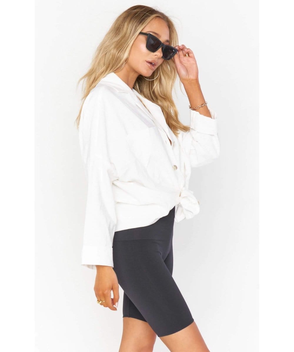 Seamless Black Bike Short - PINK ARROWS