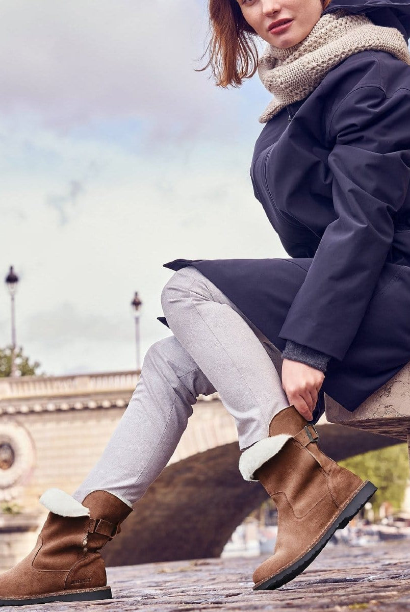 Shearling Uppsala Boot Dark Tea - PINK ARROWS