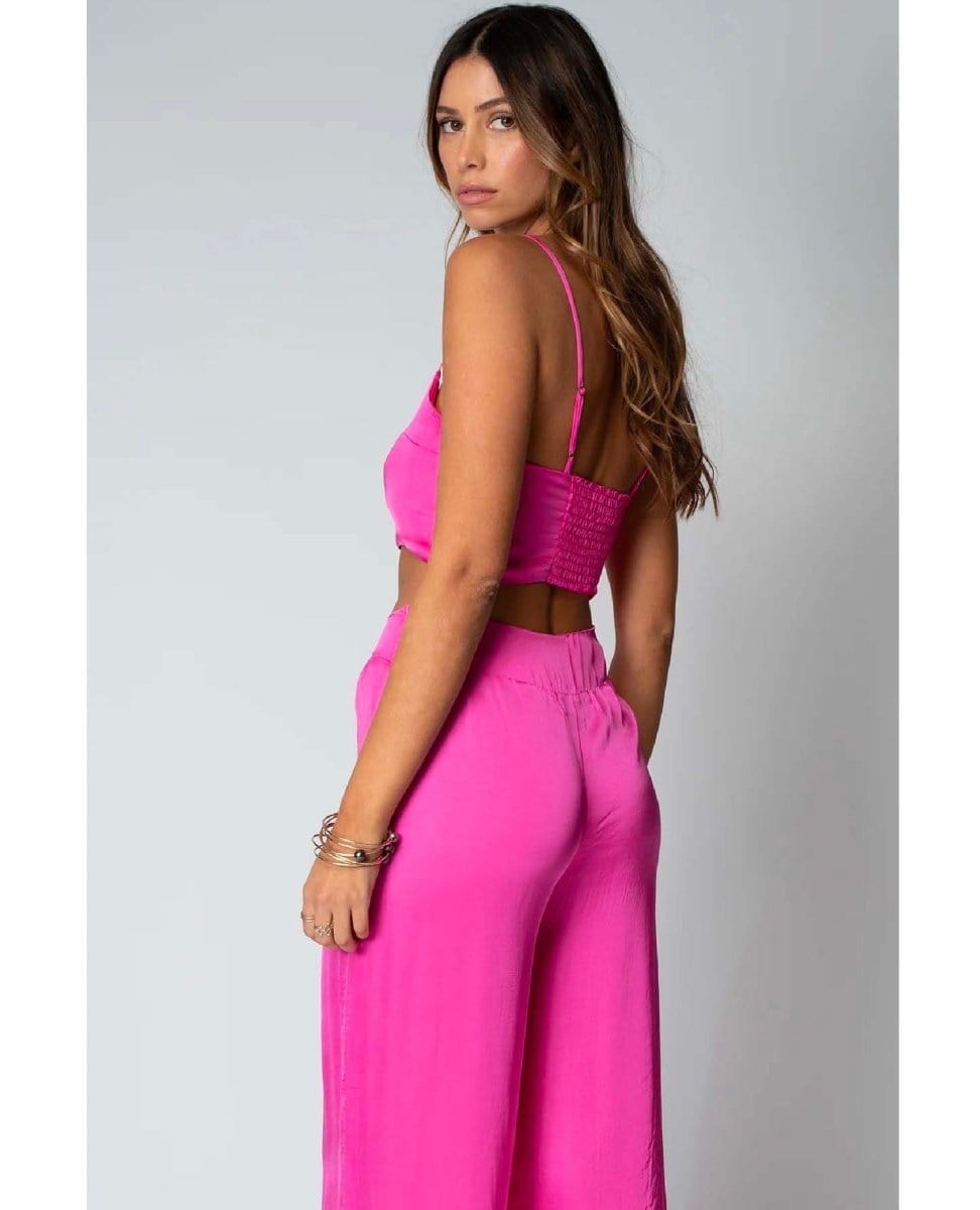 Silky Le Bra Top Rose Pink - PINK ARROWS