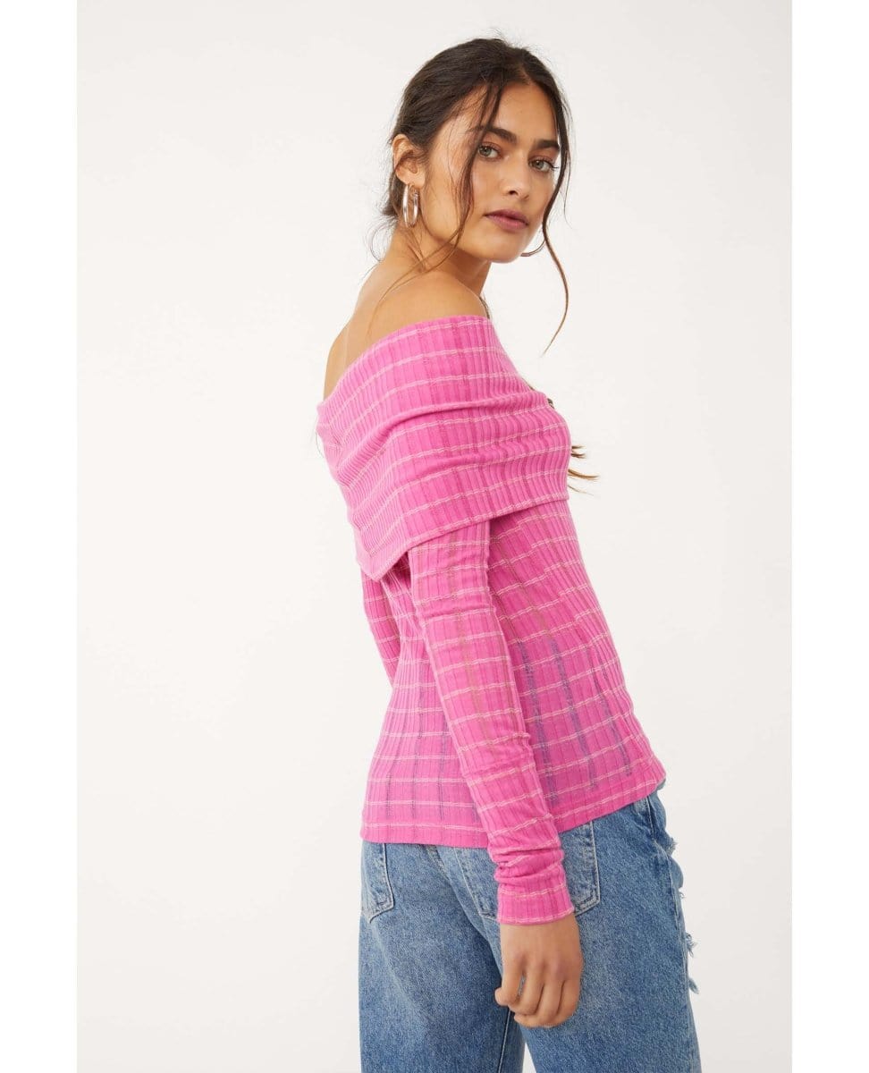 Snowbunny GF Rib Fuschia Fizz - PINK ARROWS