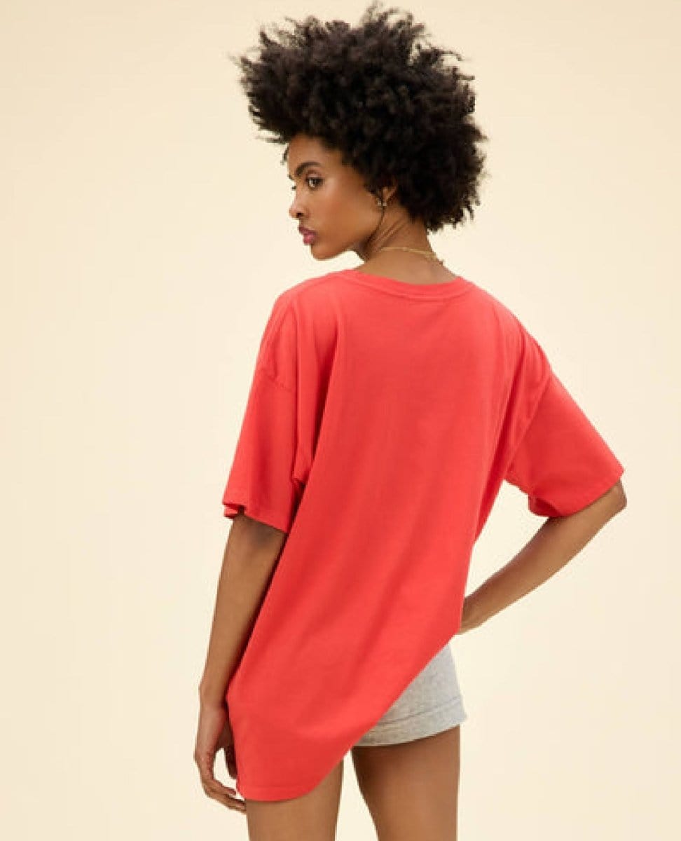 Some Bull Vintage Red Merch Tee - PINK ARROWS