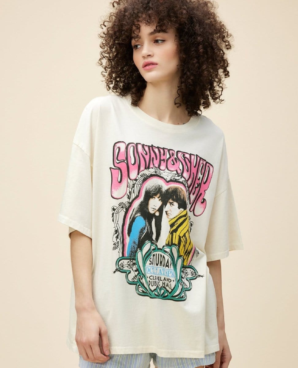 Sonny & Cher Public Hall Vintage White One Size - PINK ARROWS