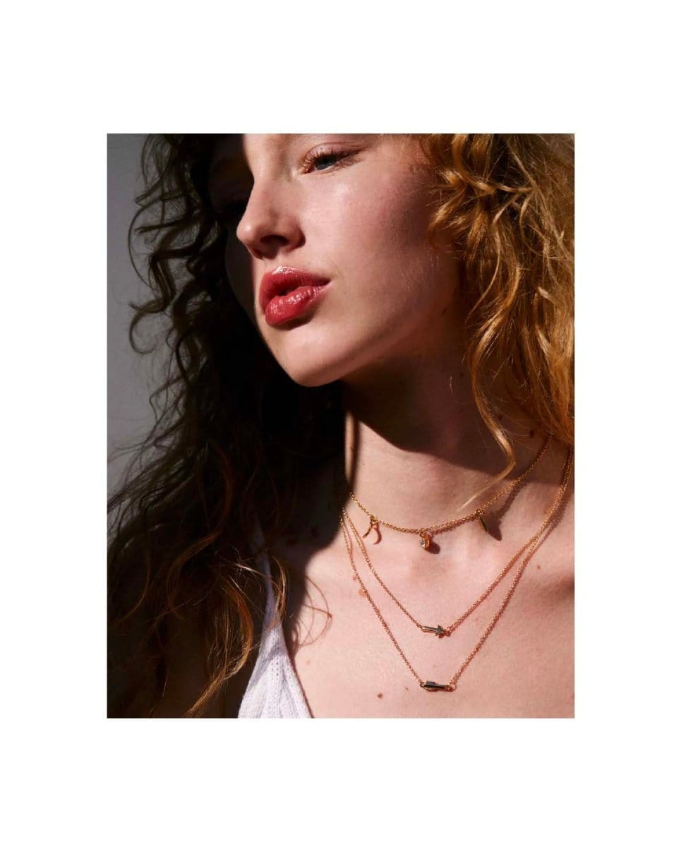 Soul Sisters Necklace Set Gold - PINK ARROWS