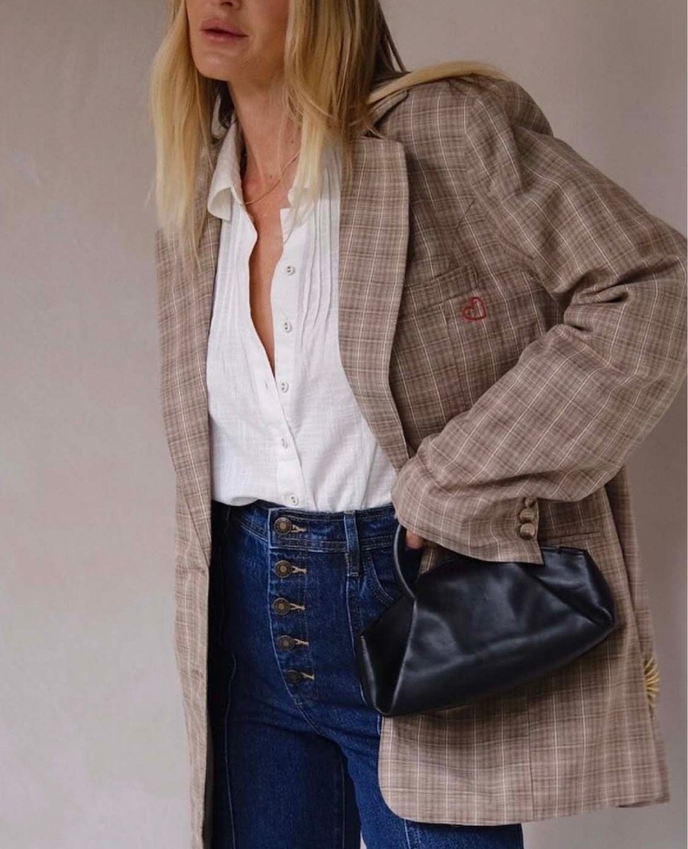 Spell Arizona Blazer in Check - PINK ARROWS