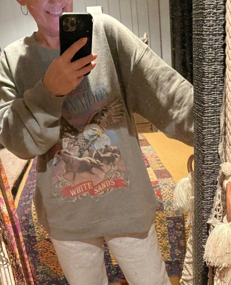 Spell Elysian Sweatshirt Grey - PINK ARROWS