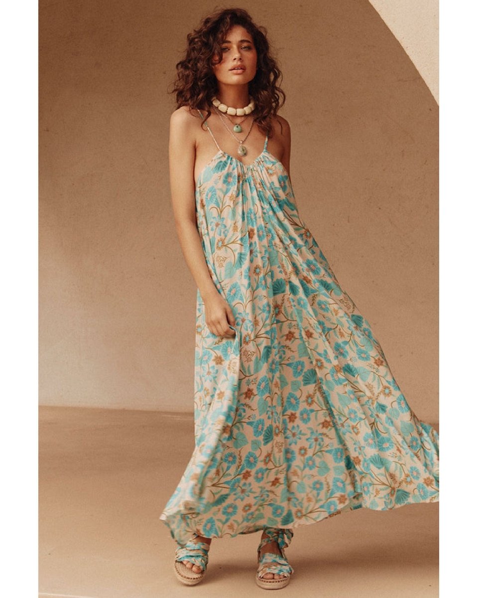 Spell Goldie Dress Lagoon - PINK ARROWS