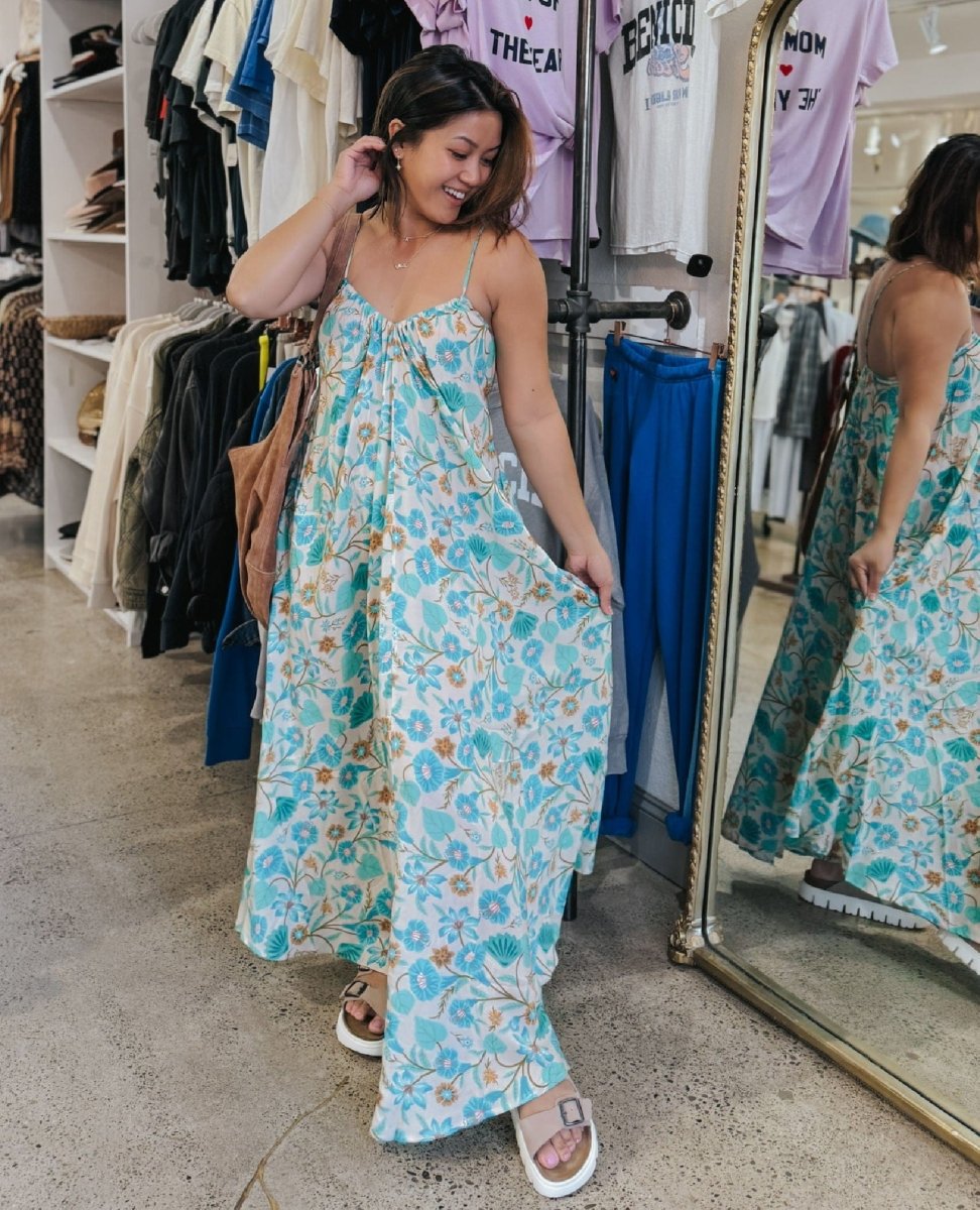 Spell Goldie Dress Lagoon - PINK ARROWS