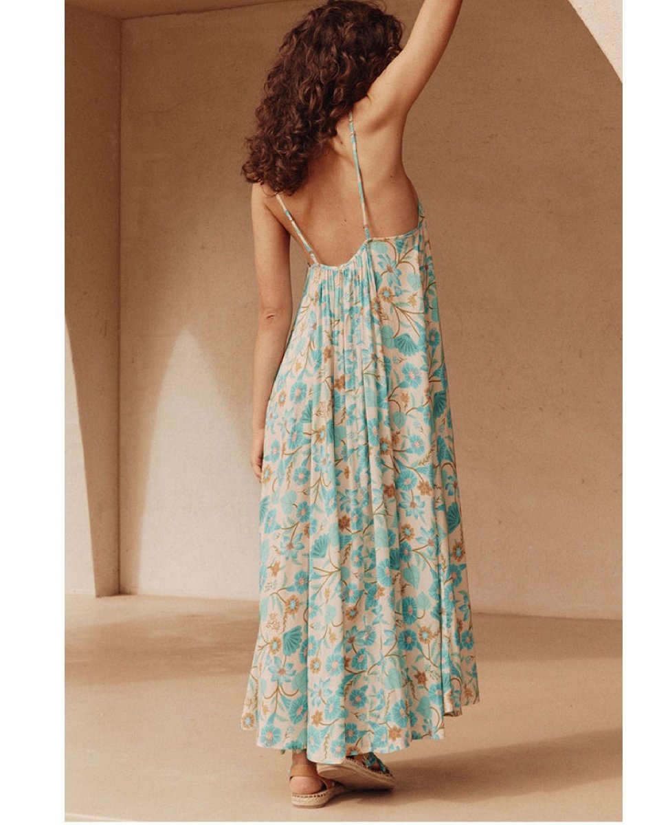 Spell Goldie Dress Lagoon - PINK ARROWS