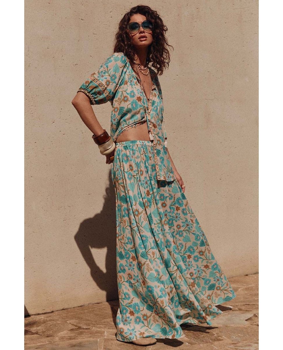 Spell Goldie Skirt Lagoon - PINK ARROWS