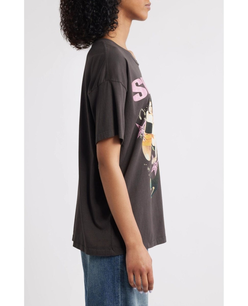 Spice Girls Doodle Cotton Graphic T-Shirt - PINK ARROWS