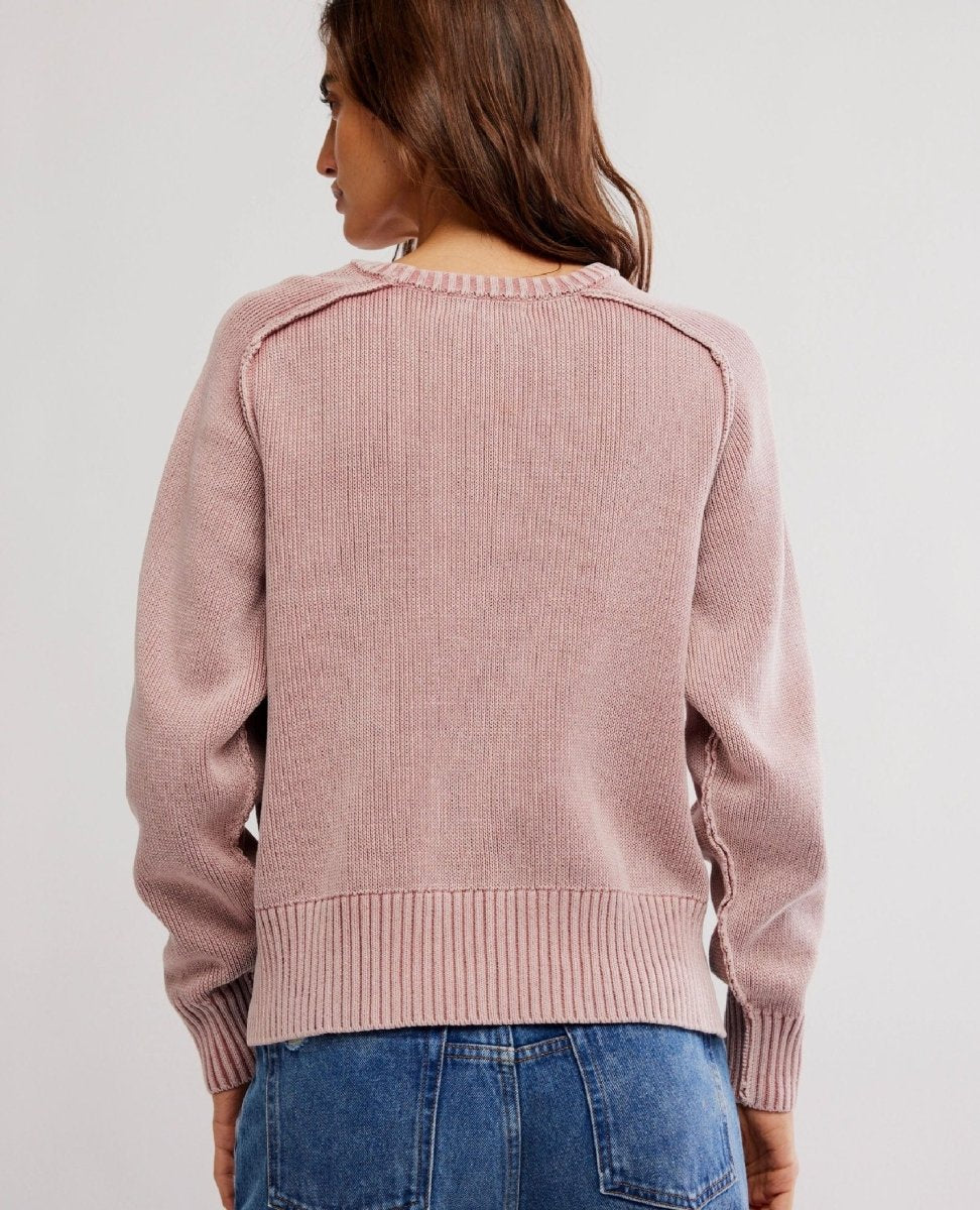 Spring Street Pullover Bijou Sweater - PINK ARROWS