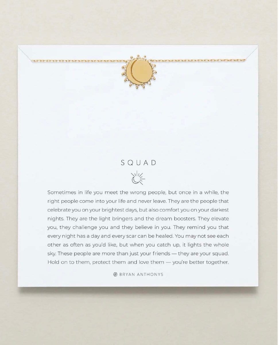 Squad Necklace Gold - PINK ARROWS