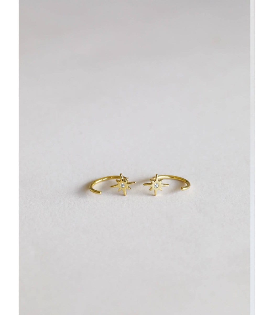Star Huggies Earrings - PINK ARROWS