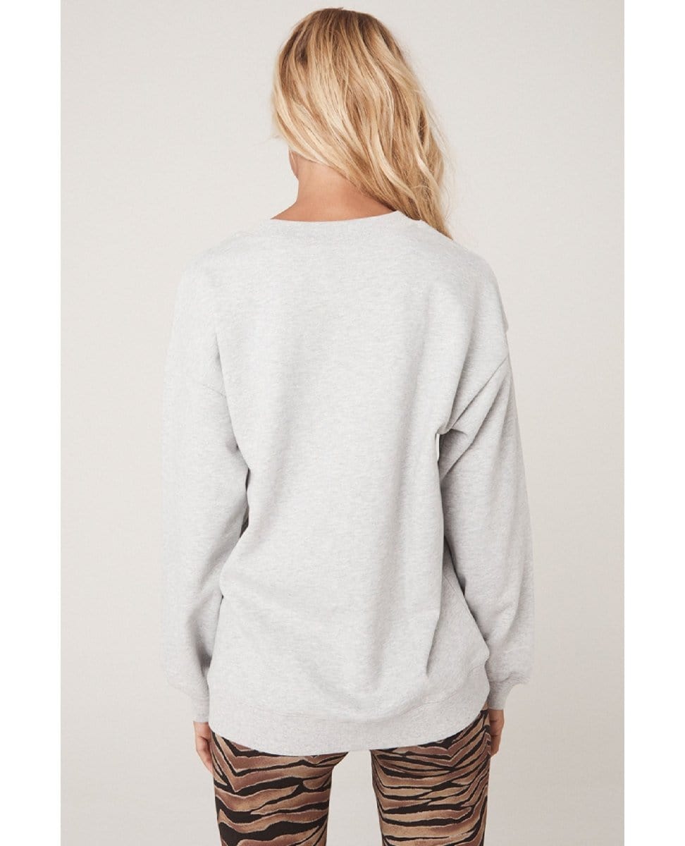 Stormy River Sweatshirt Grey Marle - PINK ARROWS