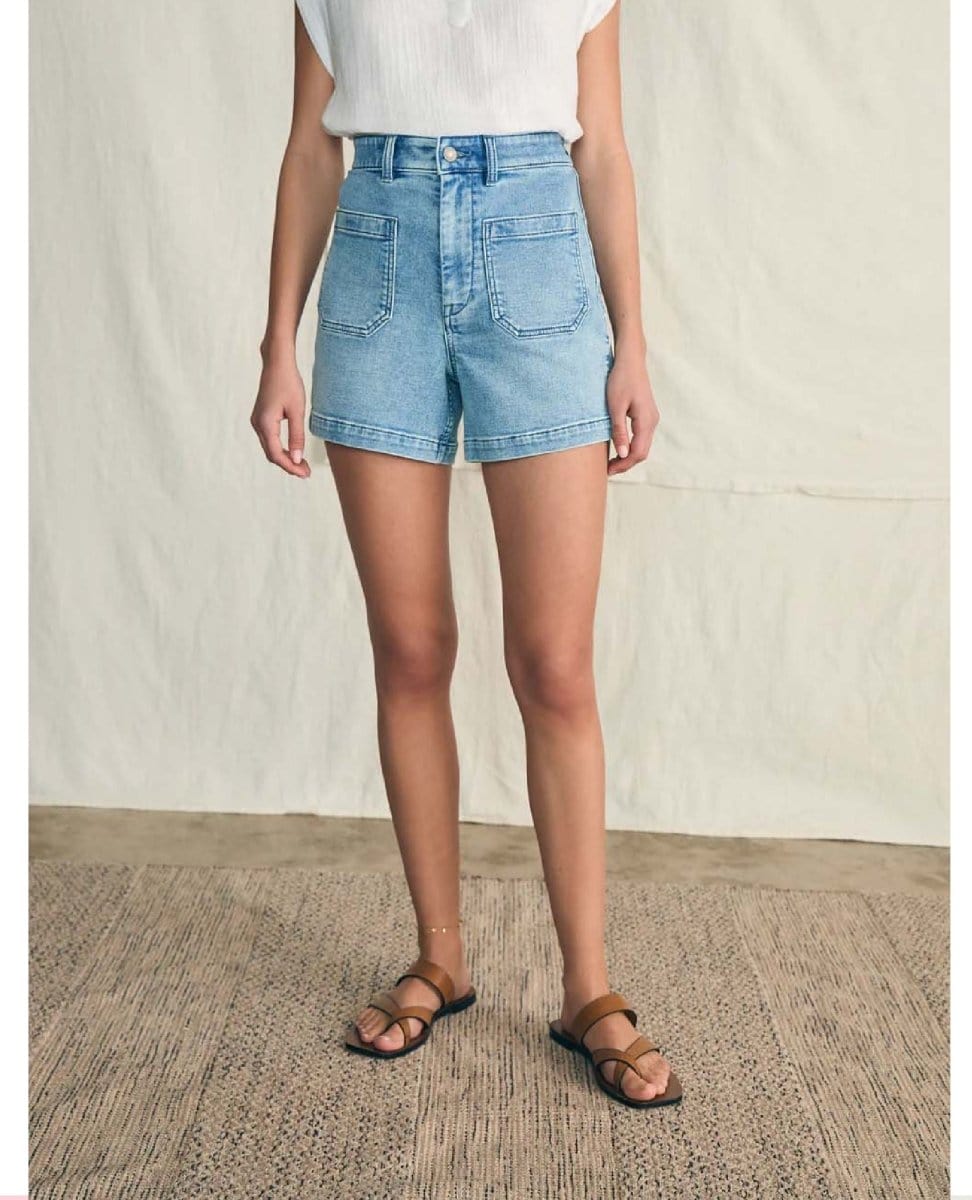 Stretch Terry Patch Pocket Shorts - PINK ARROWS