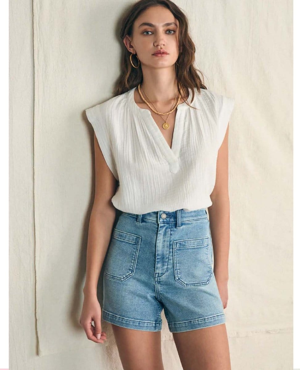 Stretch Terry Patch Pocket Shorts - PINK ARROWS