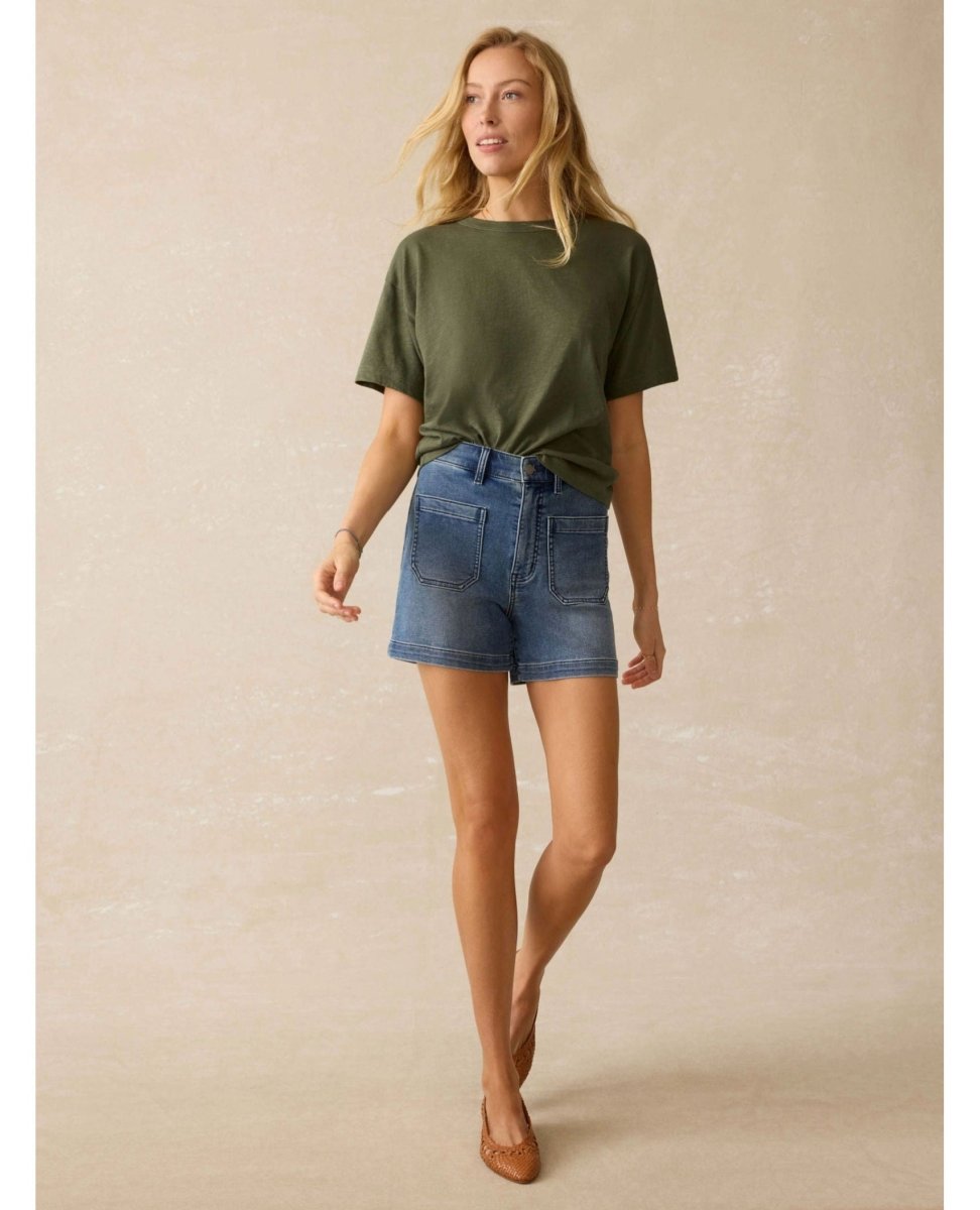 Stretch Terry Patch Pocket Shorts Riverton - PINK ARROWS