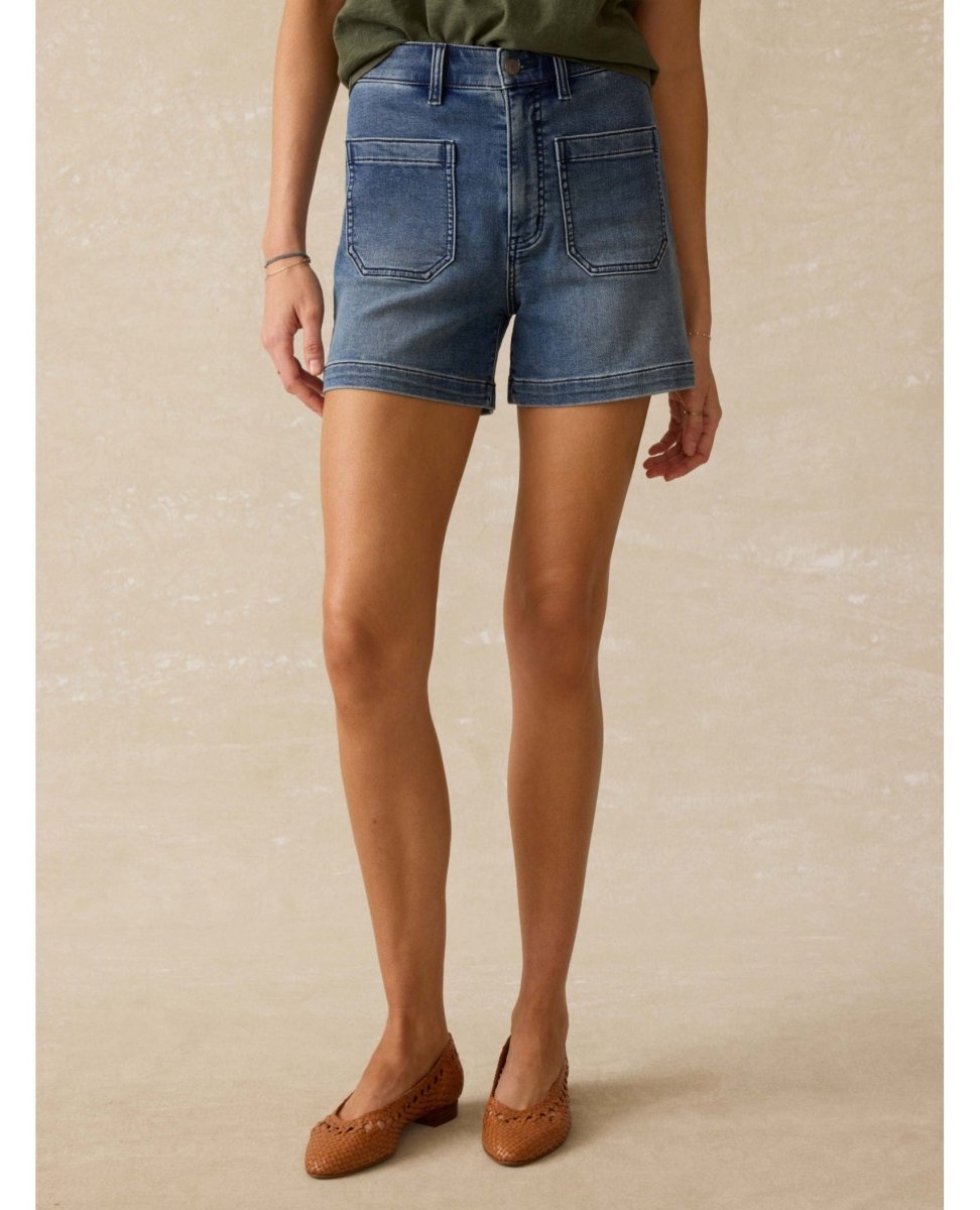 Stretch Terry Patch Pocket Shorts Riverton - PINK ARROWS