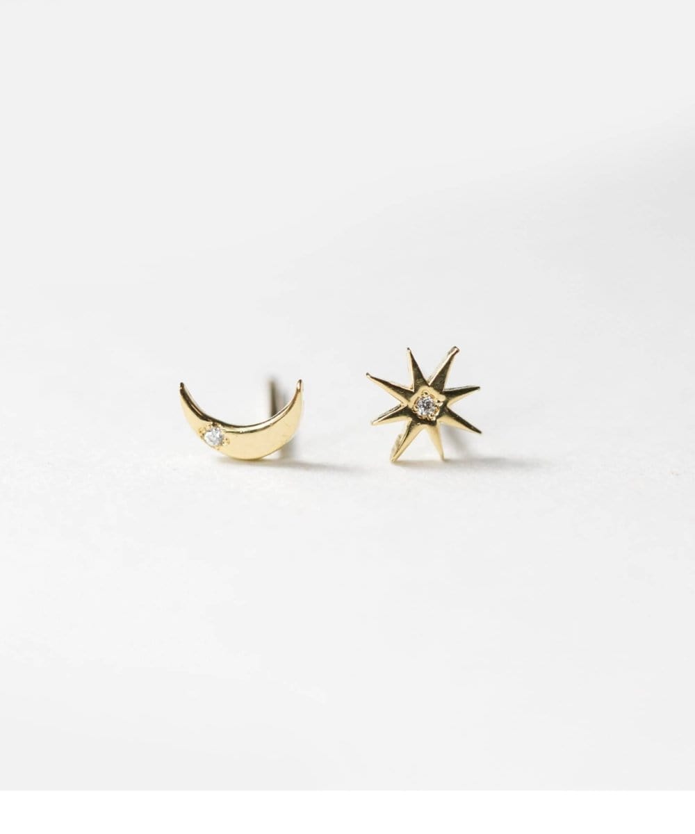 Sun & Moon Earring Set - PINK ARROWS