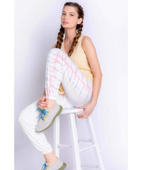 Sunset Hues Banded Pant - PINK ARROWS