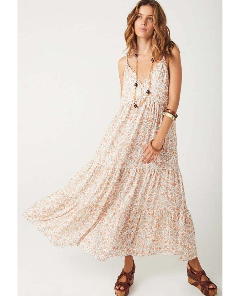 Sunshine Bandit Strappy Gown Desert Sage - PINK ARROWS
