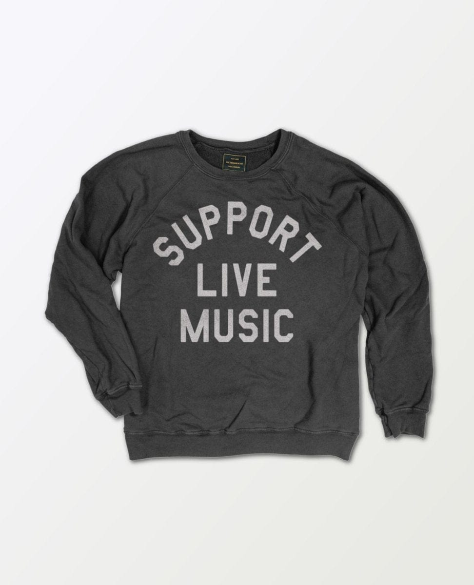 Support Live Music Vintage Sweatshirt - PINK ARROWS