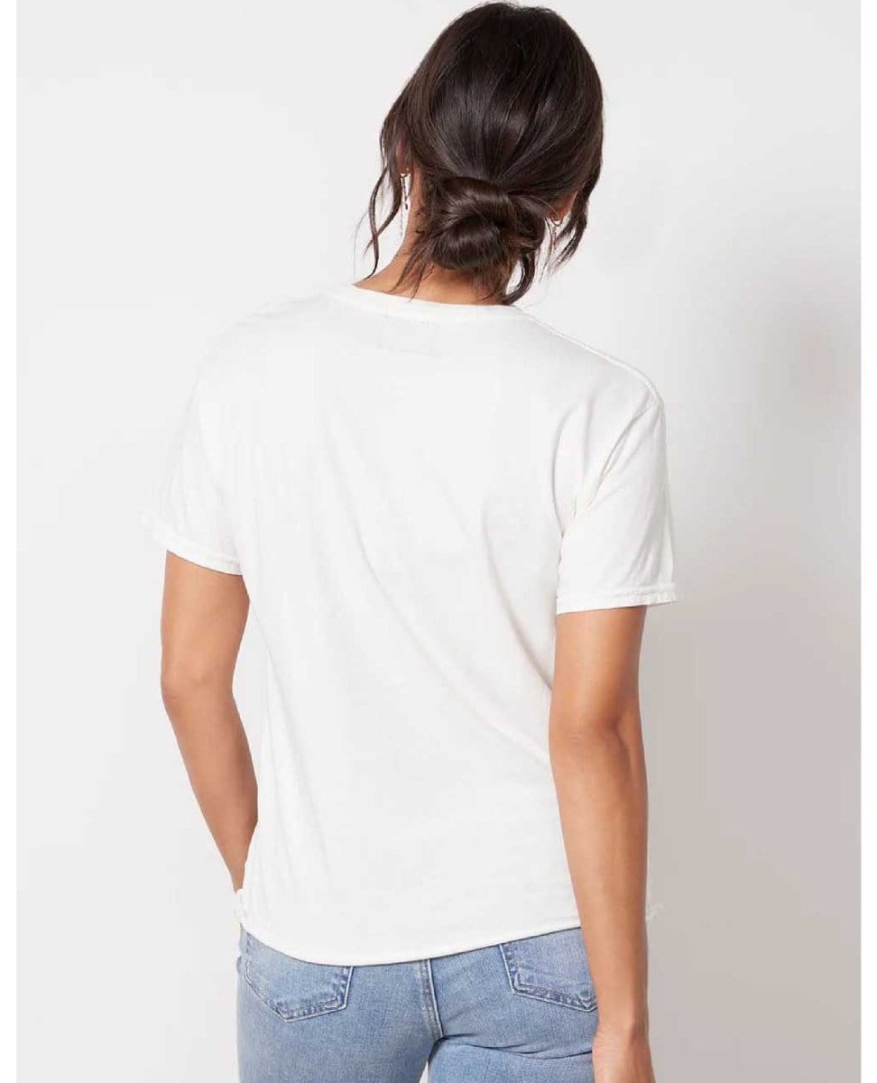 Support Live Music Vintage Tee Ivory - PINK ARROWS