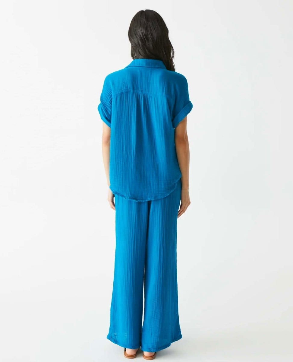 Susie Smocked Pant Pacific - PINK ARROWS