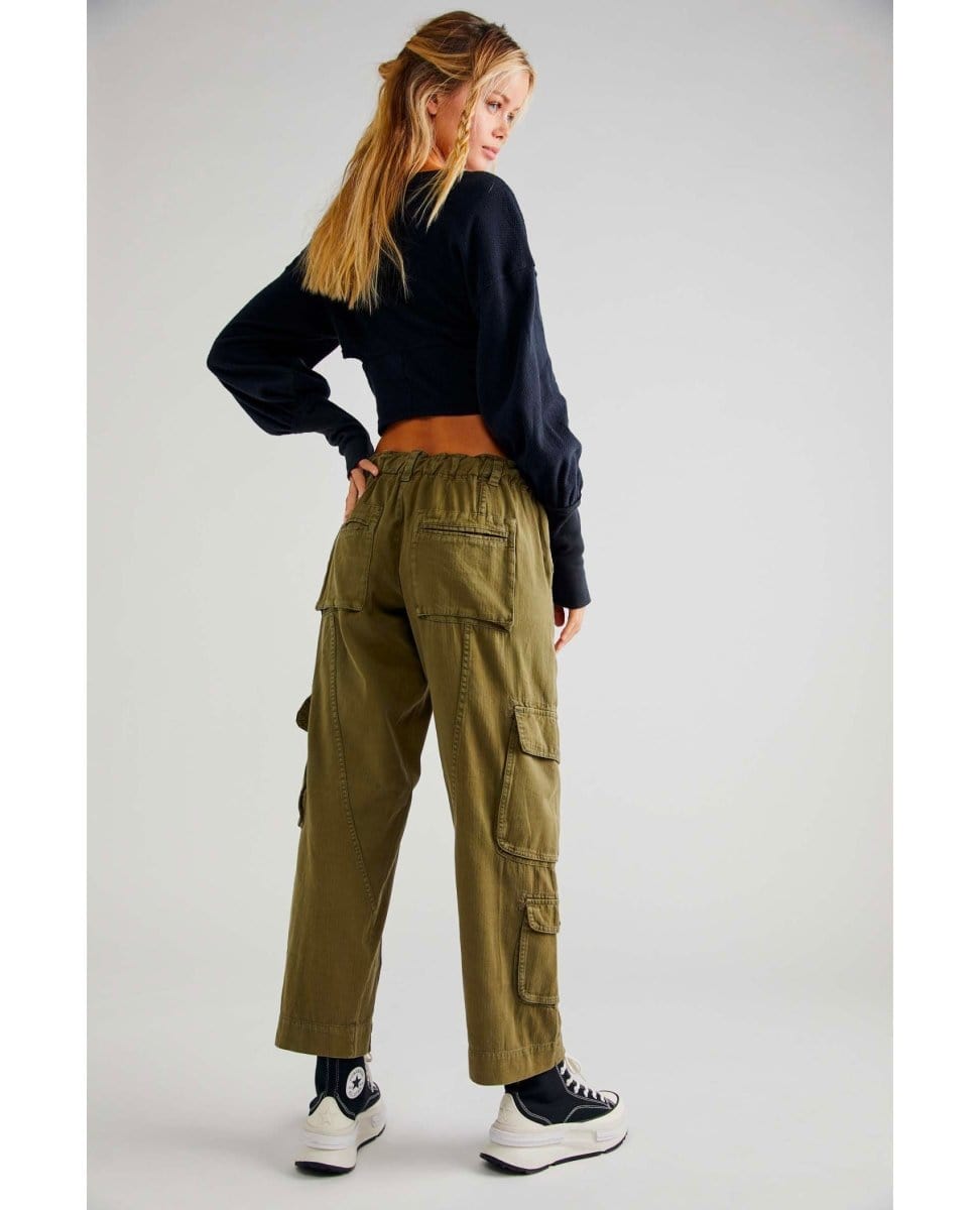Tahiti Cargo Pants Dried Herb - PINK ARROWS