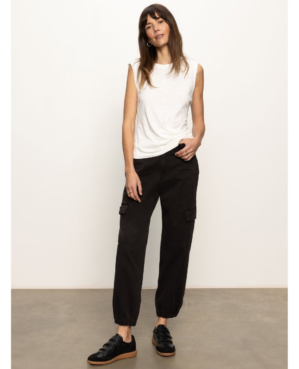 Take Over Linen Jogger Black - PINK ARROWS