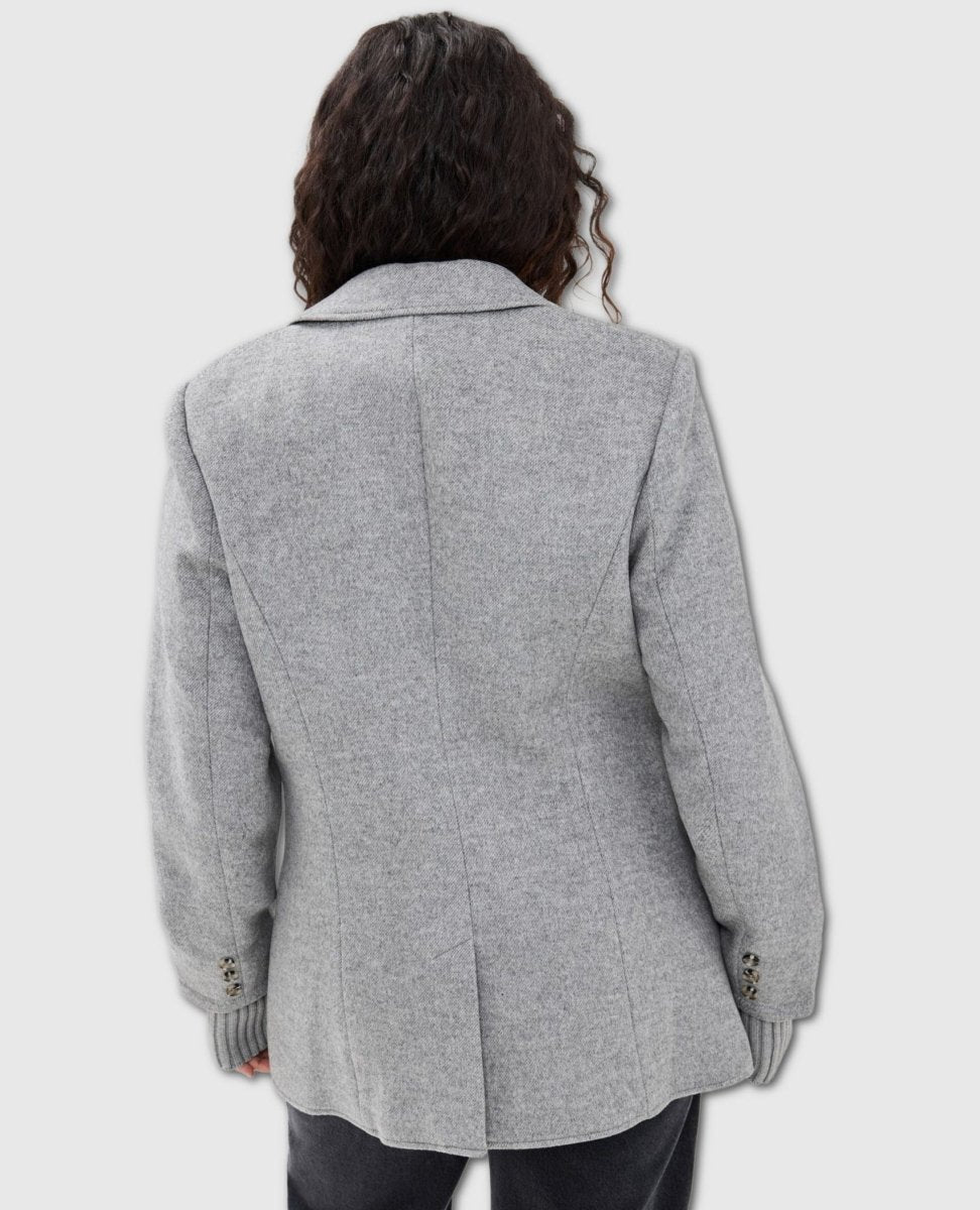 The City Blazer Ice Grey - PINK ARROWS