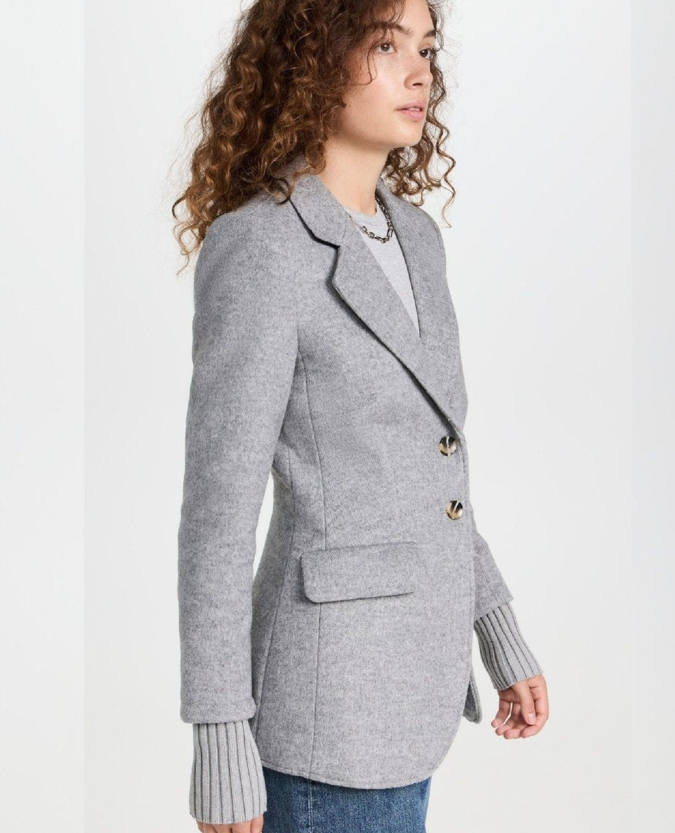 The City Blazer Ice Grey - PINK ARROWS