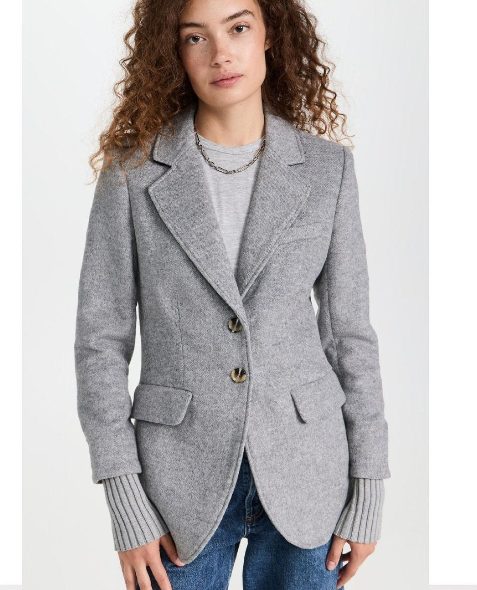 The City Blazer Ice Grey - PINK ARROWS