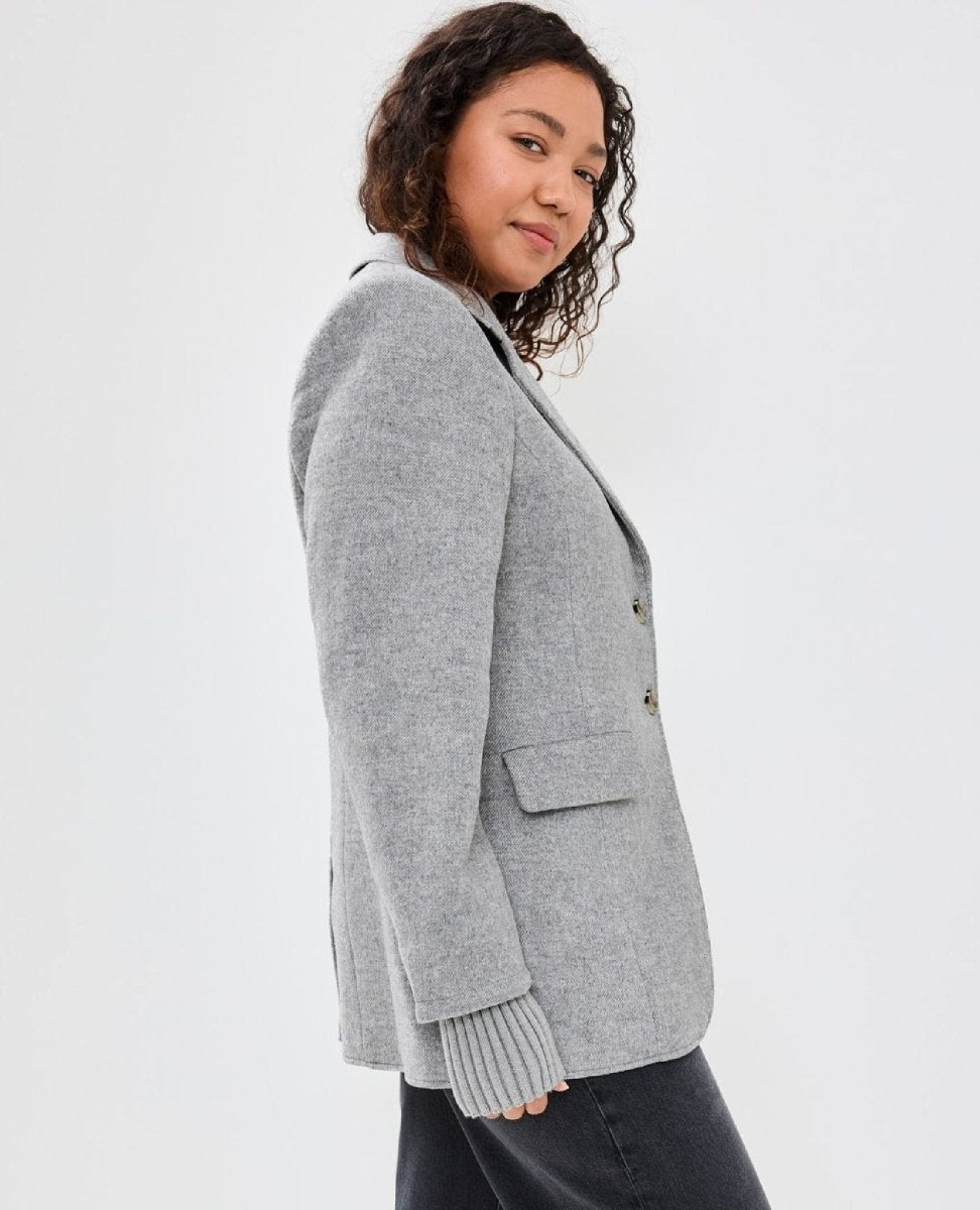 The City Blazer Ice Grey - PINK ARROWS