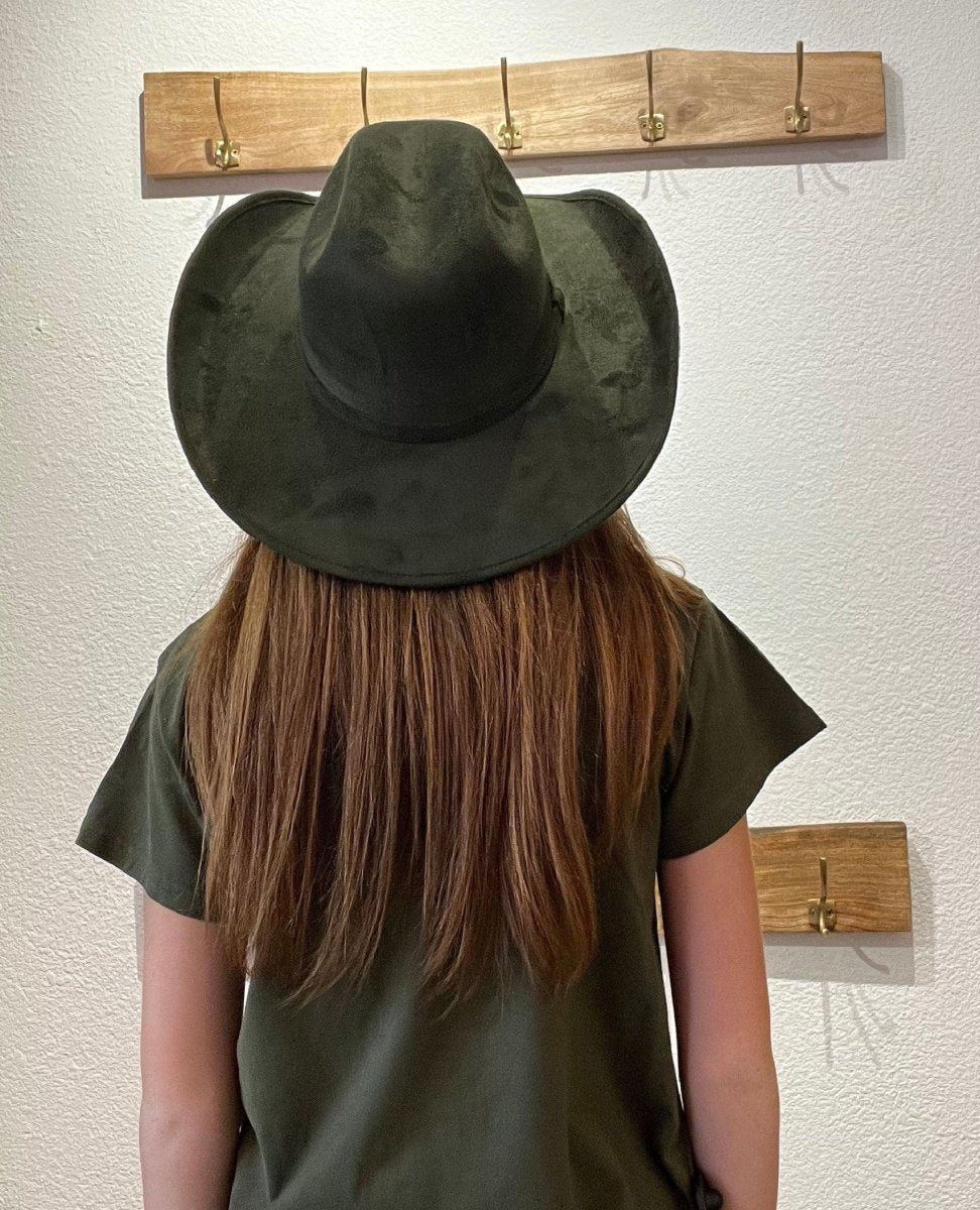 The Cowboy Fedora Olive Green - PINK ARROWS