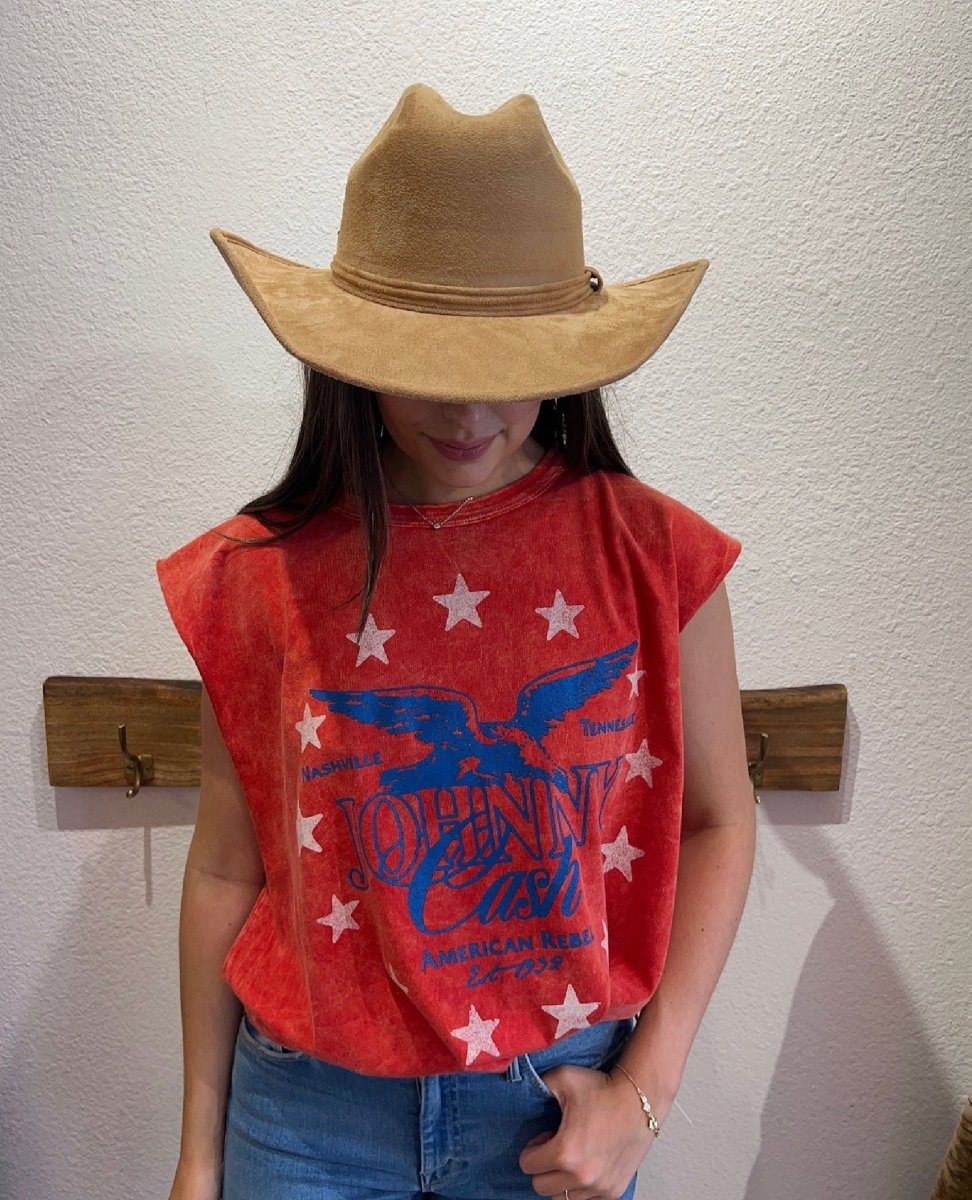 The Cowboy Fedora Tan Brown - PINK ARROWS