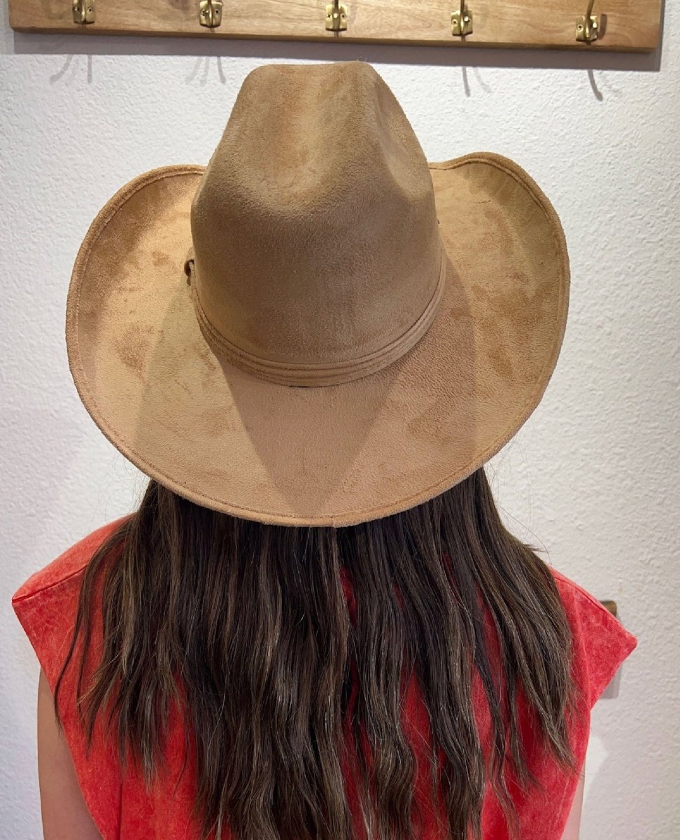 The Cowboy Fedora Tan Brown - PINK ARROWS
