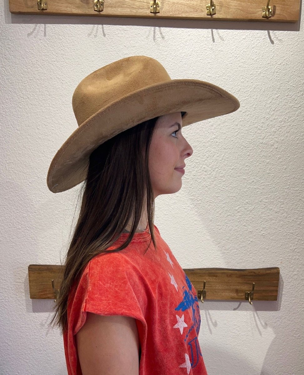 The Cowboy Fedora Tan Brown - PINK ARROWS