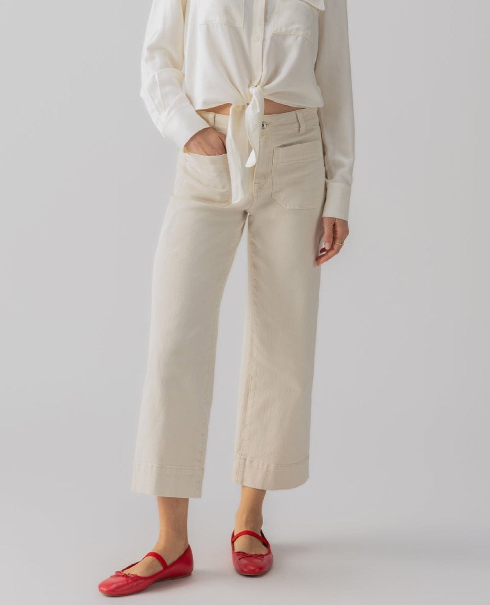 The Marine Pant French Vanilla - PINK ARROWS