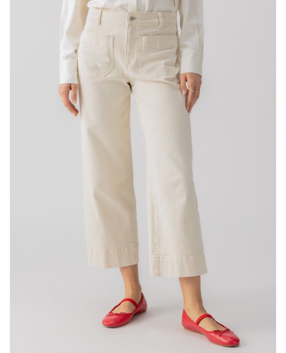 The Marine Pant French Vanilla - PINK ARROWS