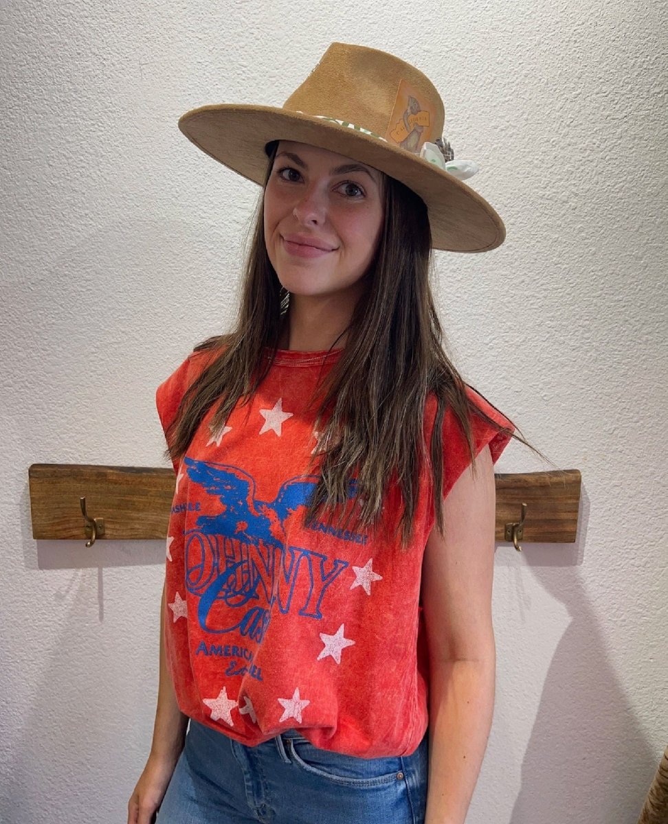 The Nomad Fedora Camel - PINK ARROWS