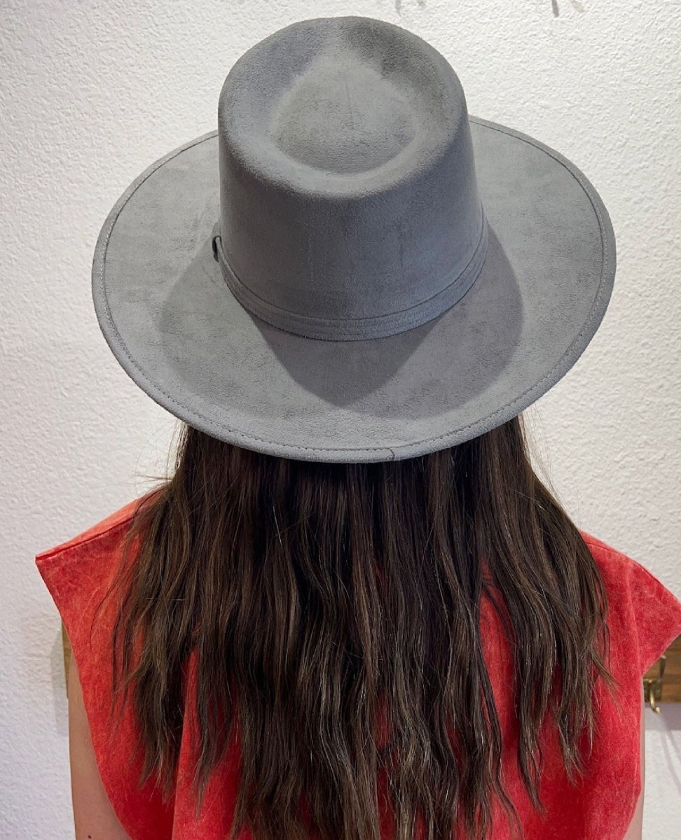 The Nomad Fedora Oxford Grey - PINK ARROWS