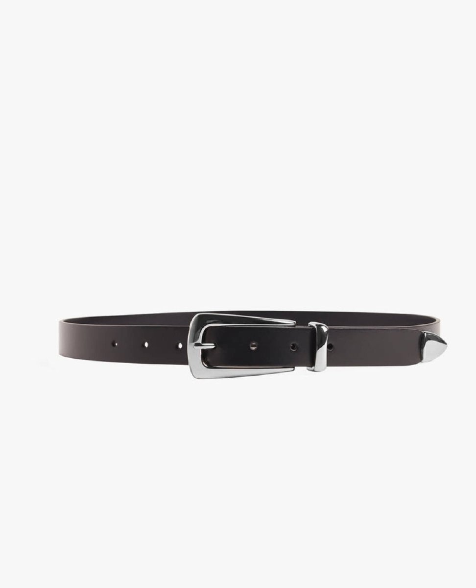 The Statement Belt Black Nickel - PINK ARROWS