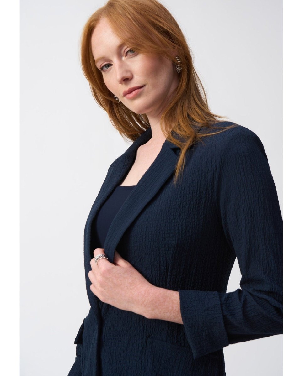 Timeless Elegance Navy Blazer - PINK ARROWS